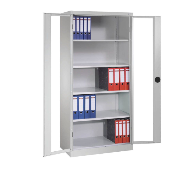 4064615150143 - Stahlschrank 8920-055 S10117 lichtgrau Acrylglas 930 x 400 x 1950 cm aufgebaut 4064615150143 C+P-Möbel 4064615150143 - Stahlschrank 8920-055 S10117 lichtgrau Acrylglas 930 x 400 x 1950 cm aufgebaut 4064615150143 C+P-Möbel